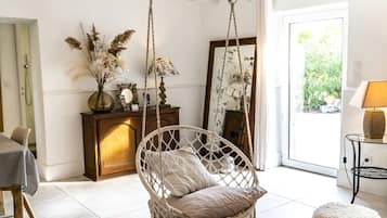 Cottage Mewah, ensuite, pemandangan kebun | Lounge