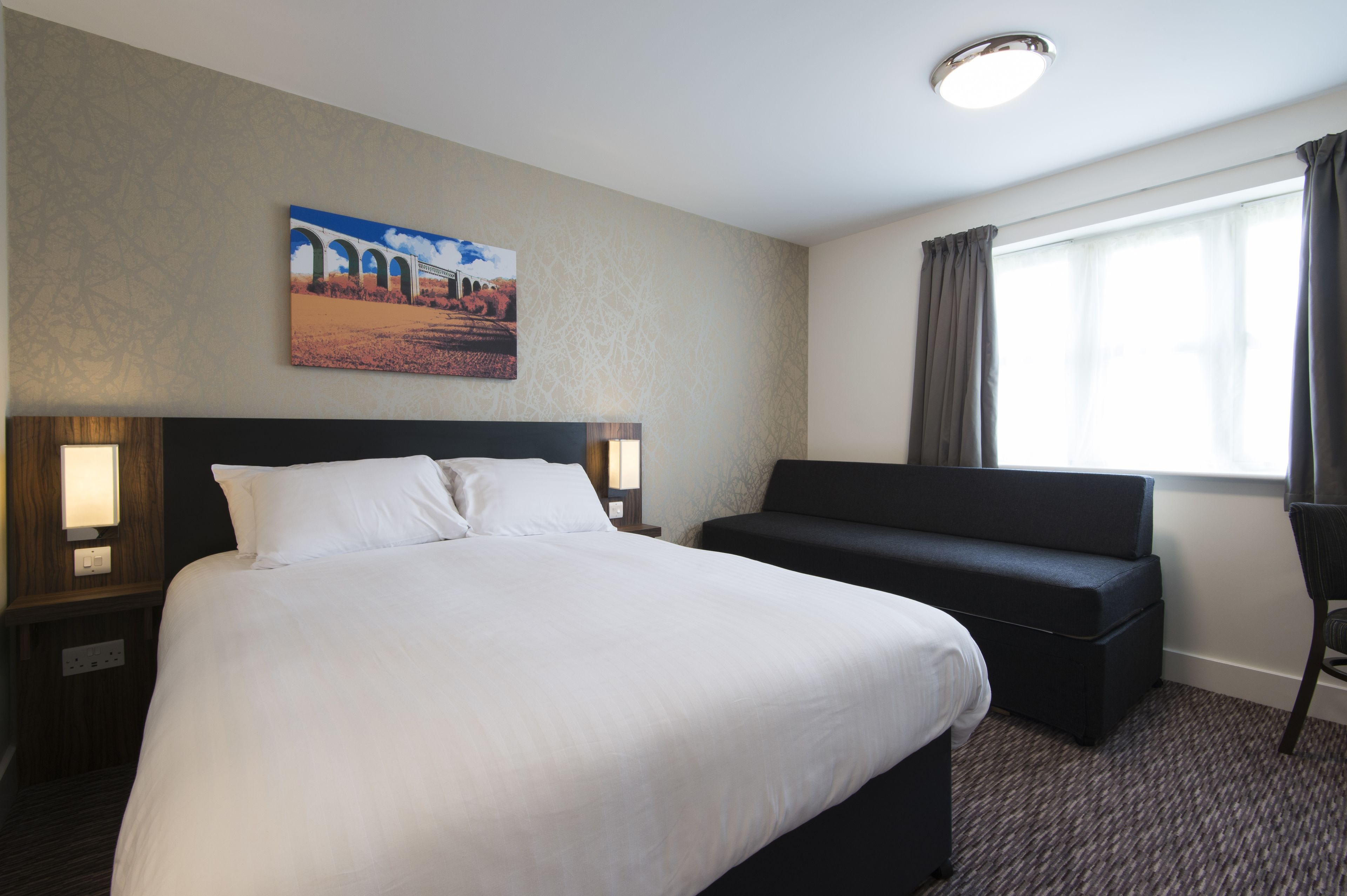 Familieværelse | Skrivebord, strygejern/strygebræt, gratis Wi-Fi, sengetøj