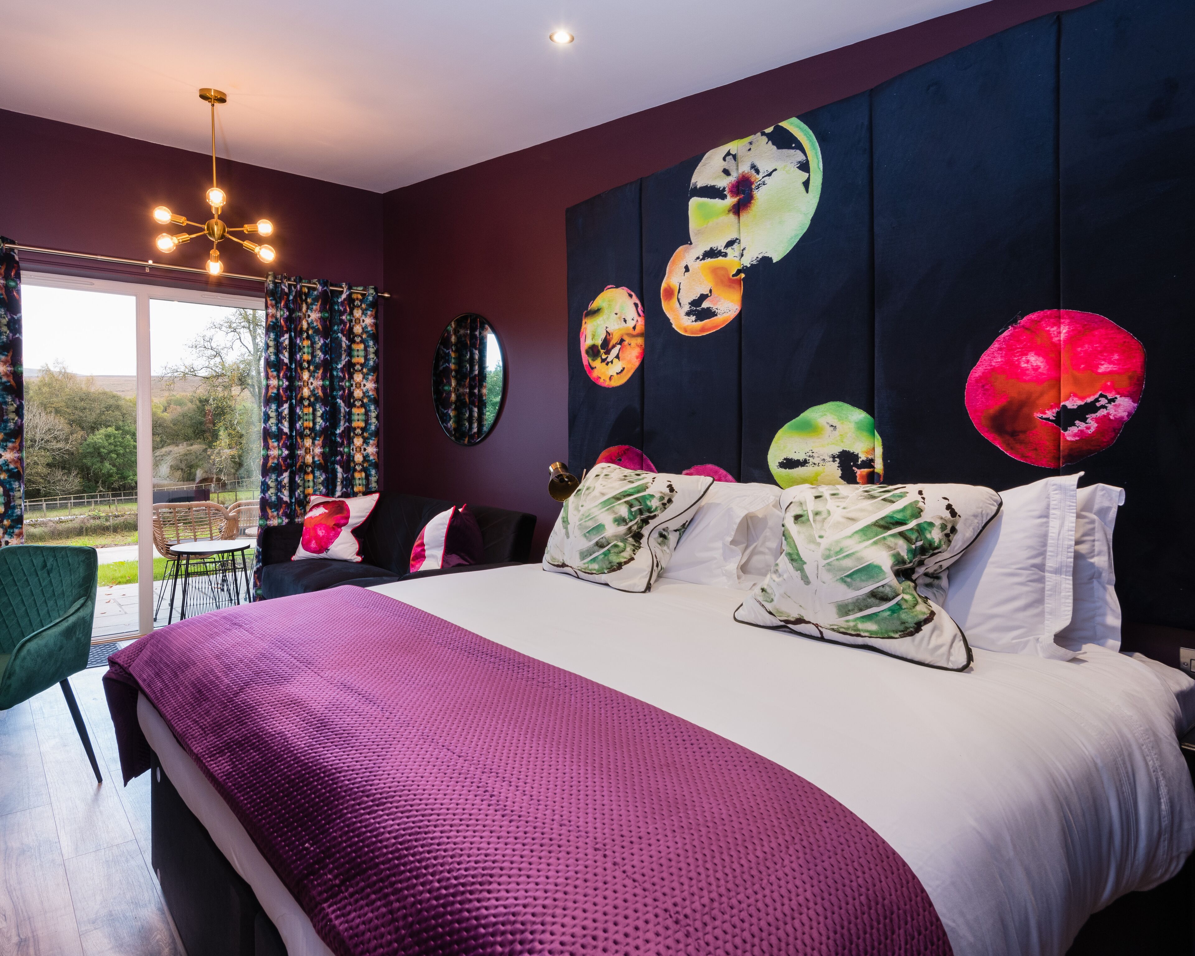 Hypo-allergenic bedding, individually furnished, blackout curtains