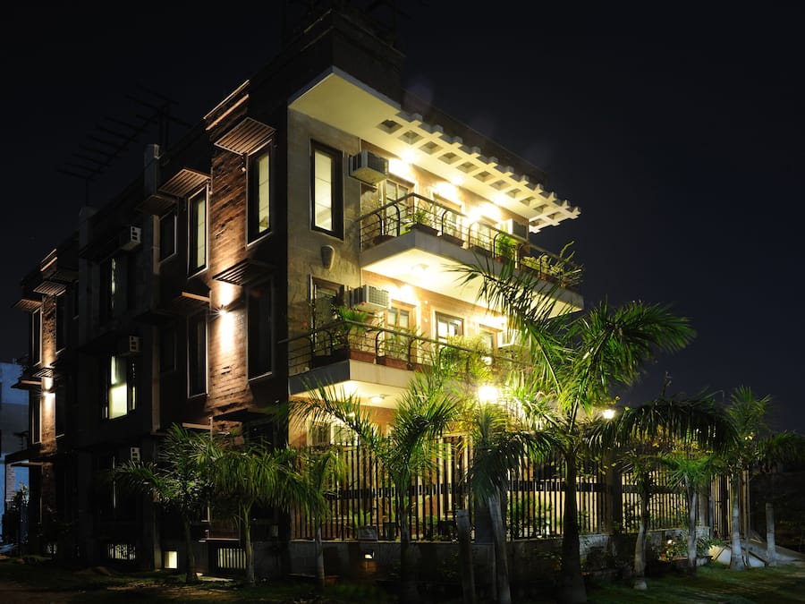 Front of property - evening/night