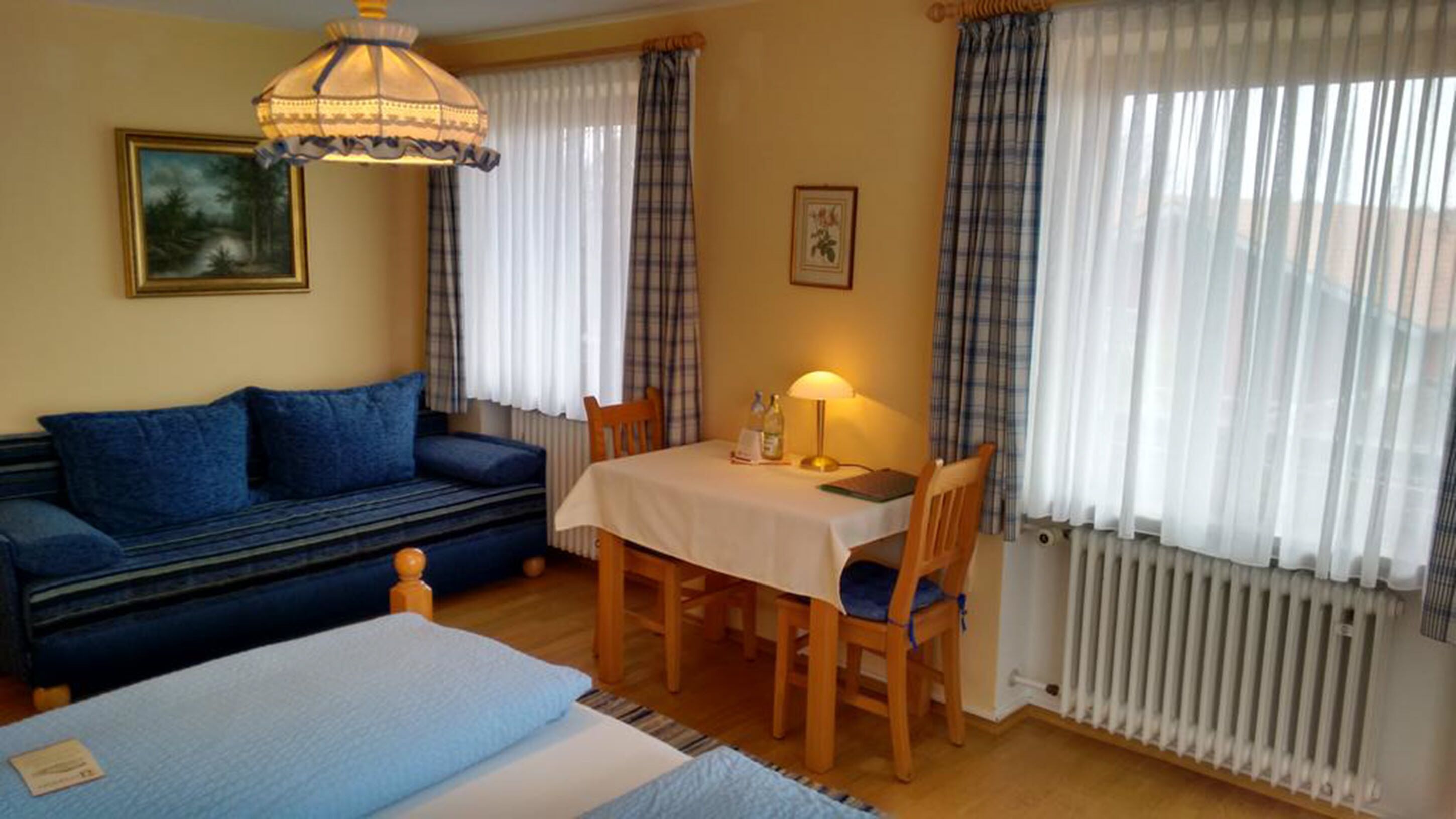 double room | living area | 80-inch tv with digital channels