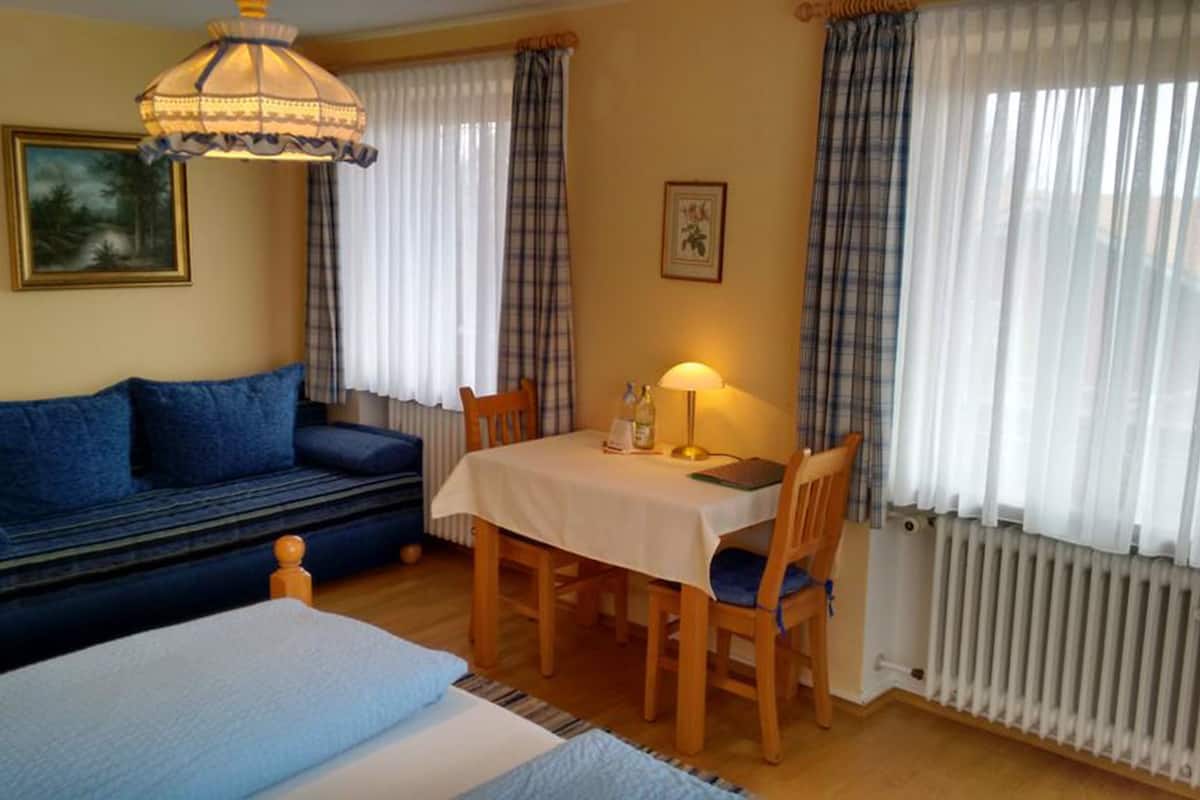 double room | living area | 80-inch tv with digital channels