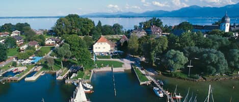 Stadsuitzicht vanuit accommodatie