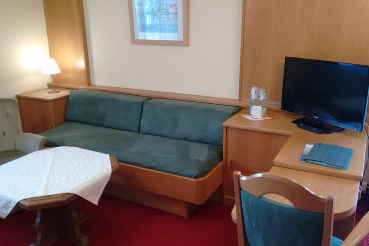 double room | living area | 80-inch tv with digital channels