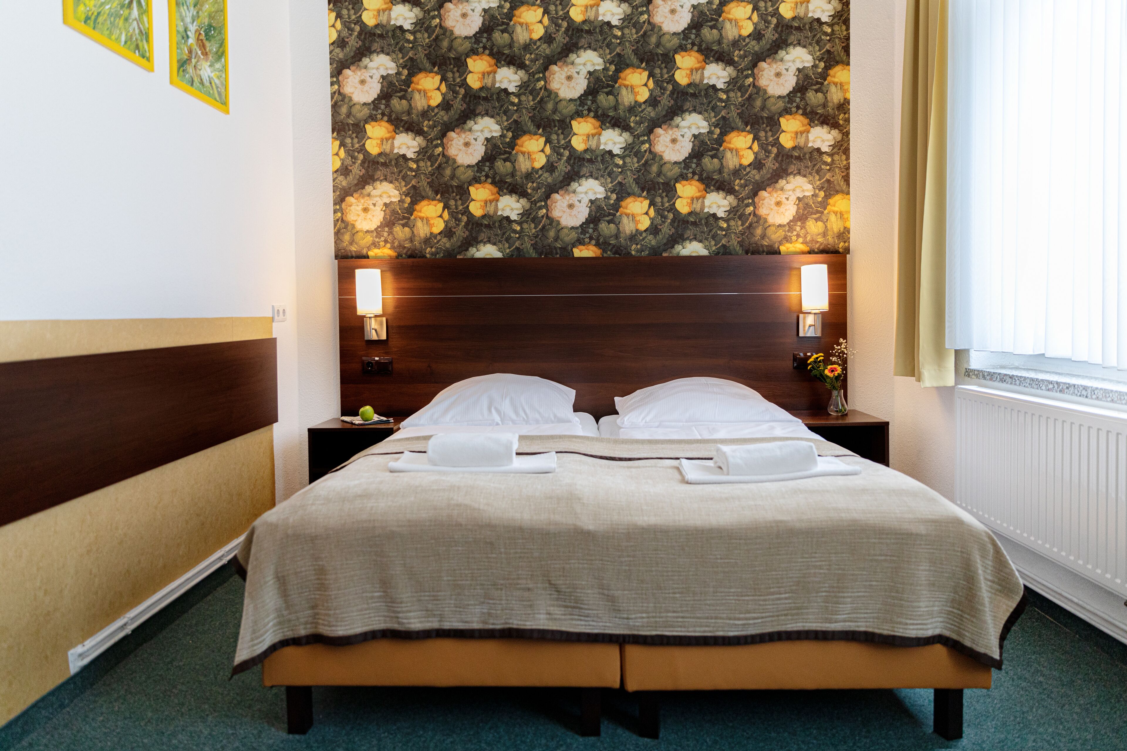 basic double room | desk, blackout curtains, free wifi, bed sheets