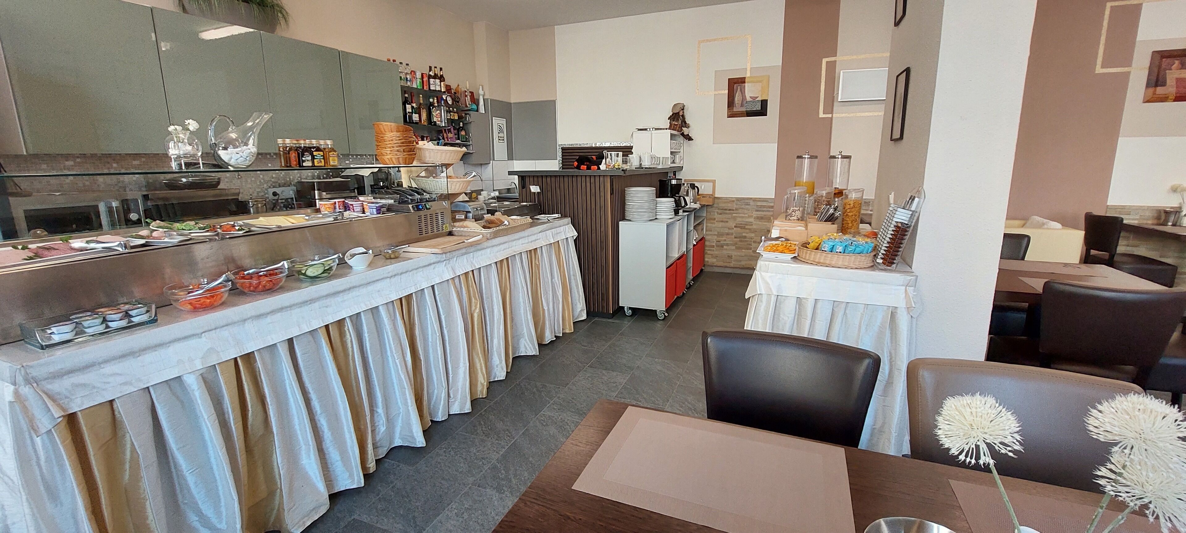 daily buffet breakfast (eur 10 per person)