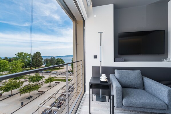 Superior Double Room, Partial Sea View | View from room