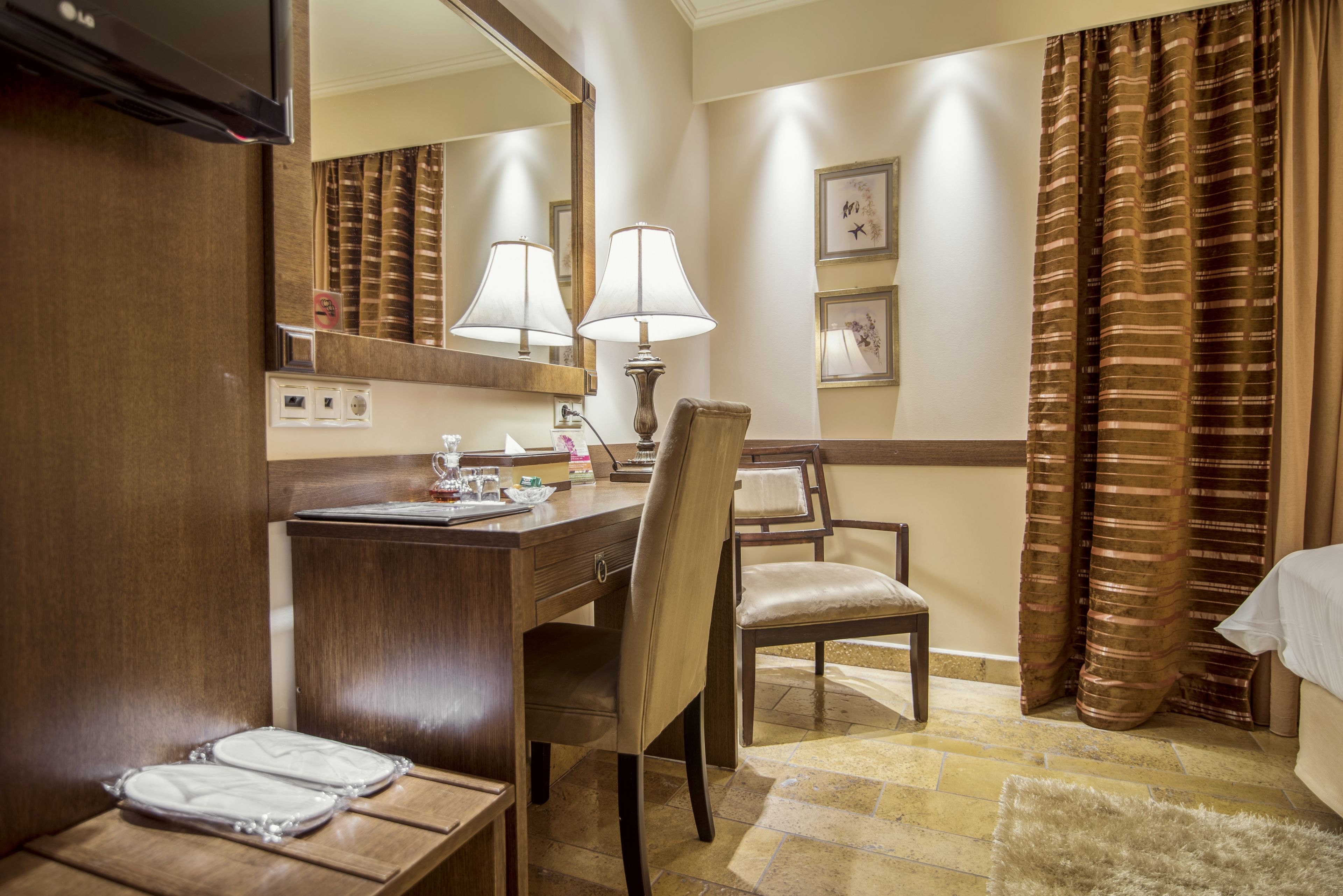 double room | in-room safe, desk, soundproofing, iron/ironing board