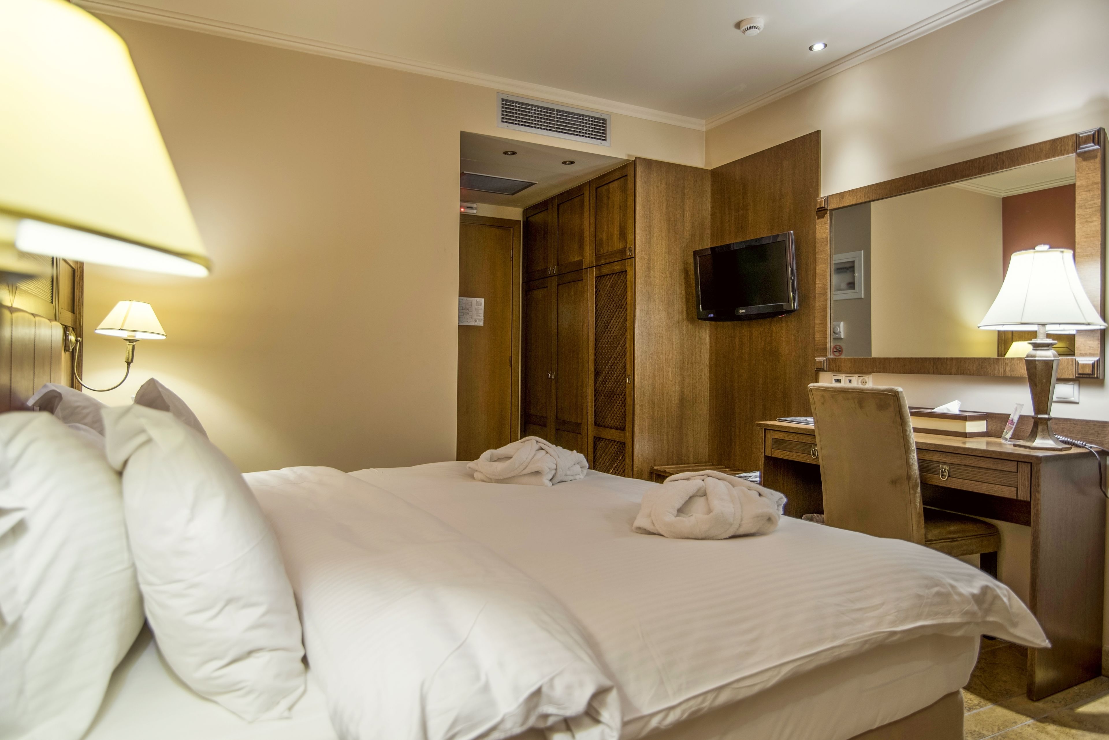 double room | in-room safe, desk, soundproofing, iron/ironing board