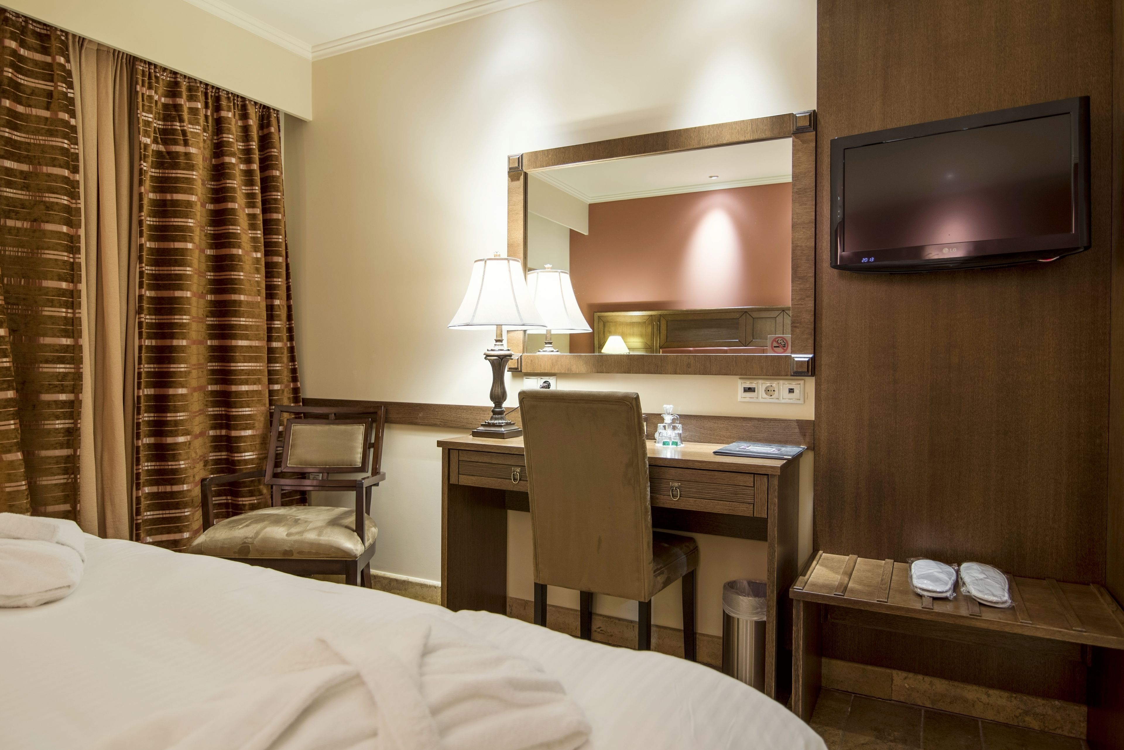 double room | in-room safe, desk, soundproofing, iron/ironing board