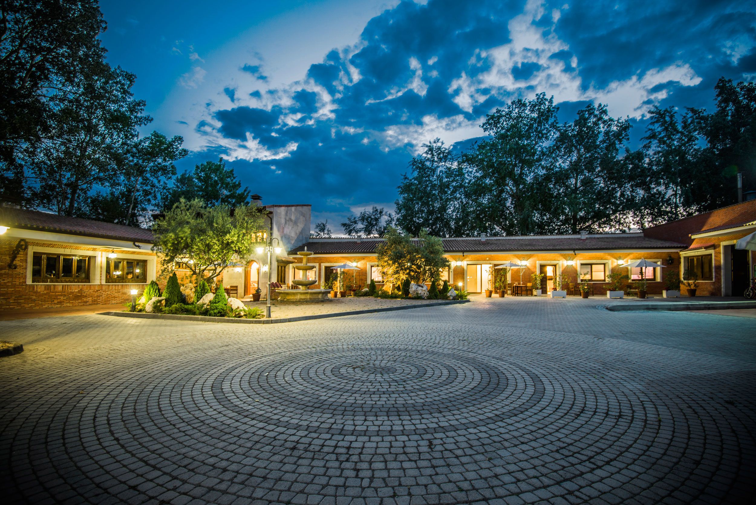 front of property – evening/night