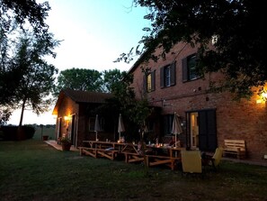 Front of property - evening/night