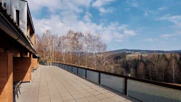 Double room with a terrace and an extra bed available | View from room