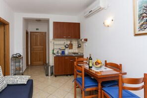 Apartment, 1 Bedroom, Balcony, Sea View | Private kitchenette | Fridge, electric kettle, cookware/dishes/utensils - K-Apartments (Dubrovnik)