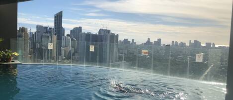 An infinity pool, a lap pool