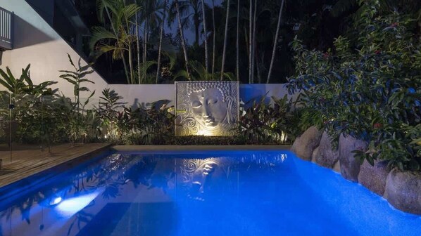 A heated pool