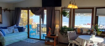 Campau cottage 1 bed · Lakefront hot swim pool spa cottage