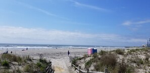 Beach nearby, sun-loungers