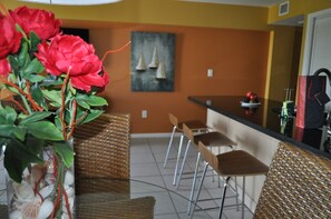 Dining - Oceanfront, 2 Bedroom Unit At Ocean Pointe Condominium (Tavernier)