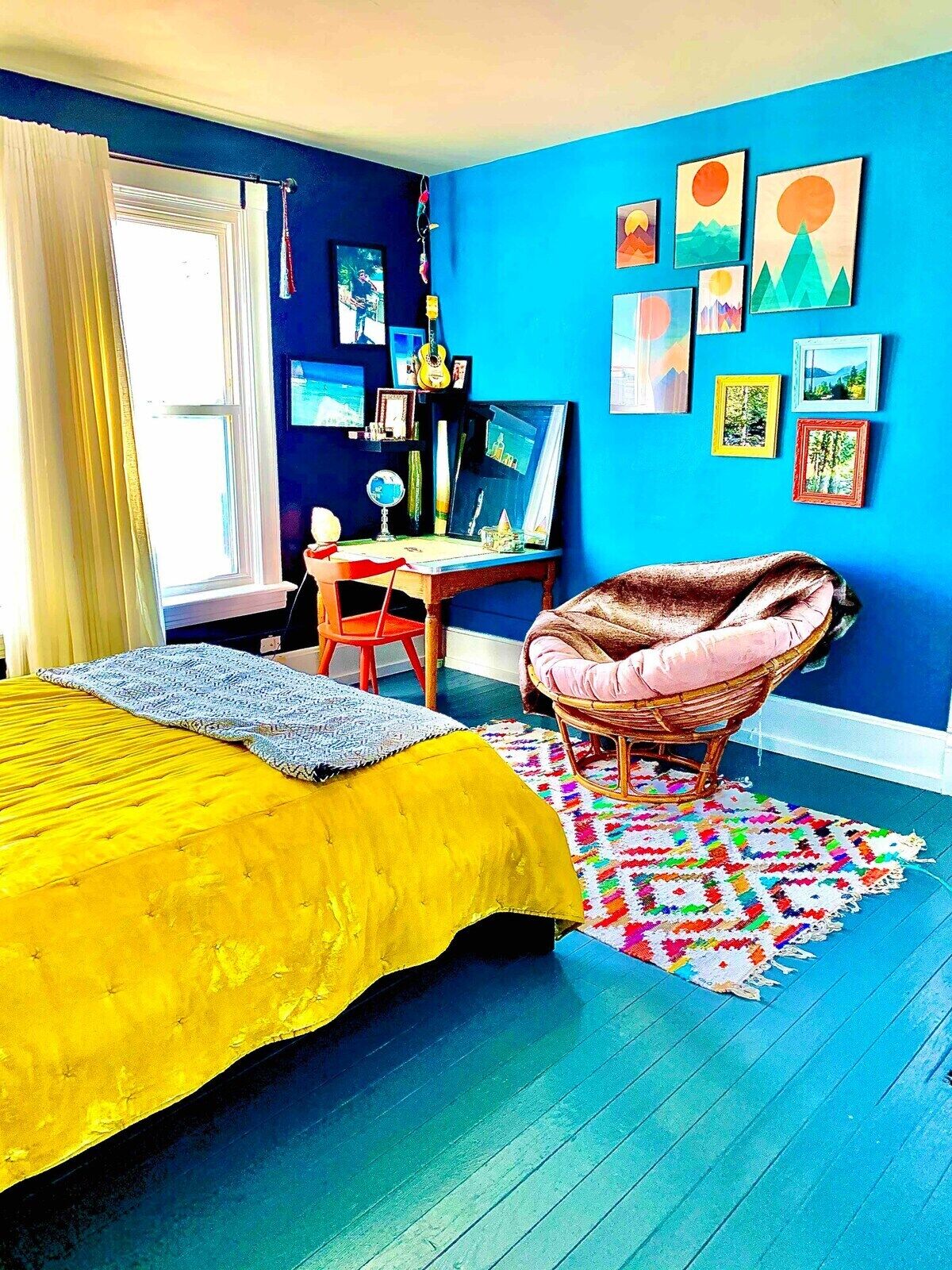 3 habitaciones, escritorio, tabla de planchar con plancha y wifi gratis 