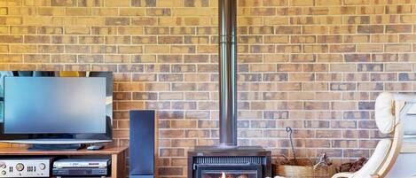 TV, fireplace, DVD player
