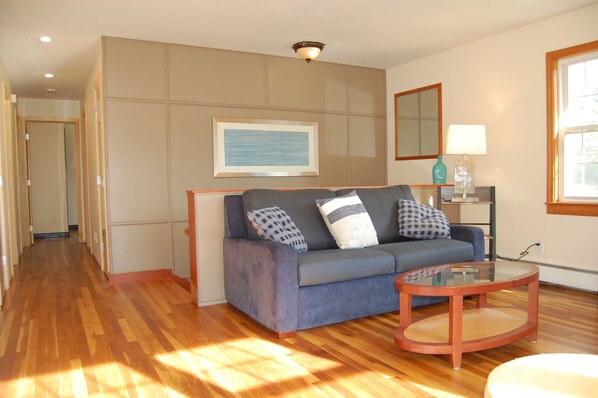 TV, DVD player, foosball