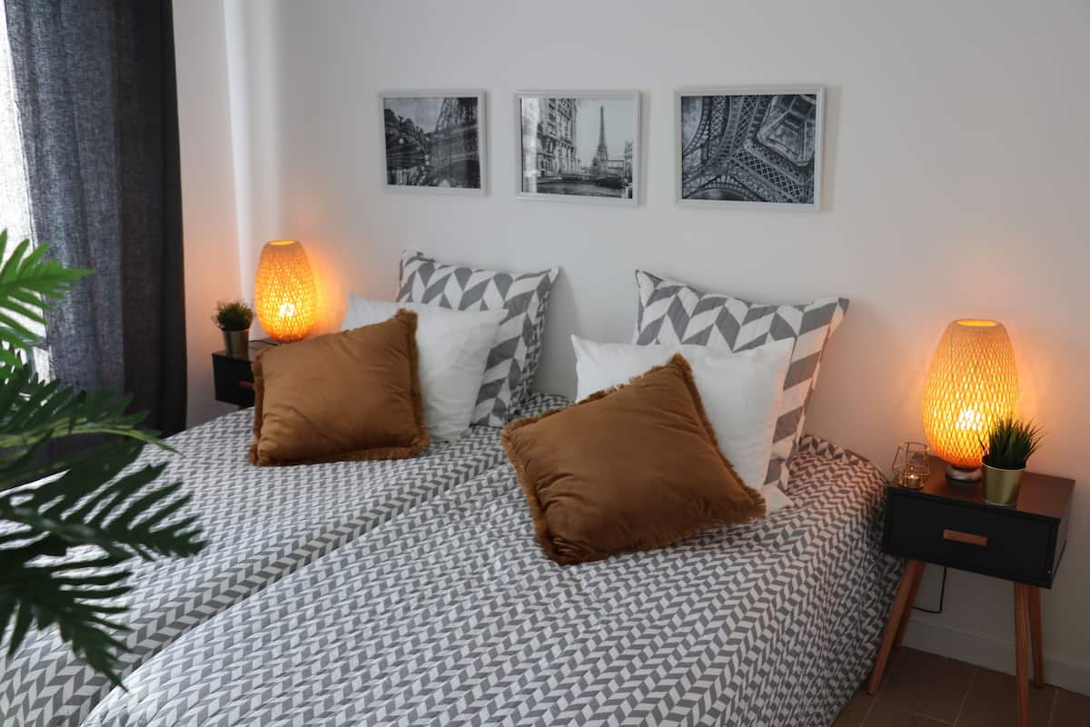Deluxe-Doppelzimmer, 2 Einzelbetten, Nichtraucher, Gartenblick