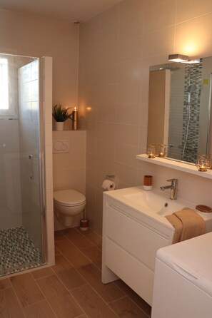 Shower, hair dryer, towels - Léa de Paris (Noisy-le-Grand)