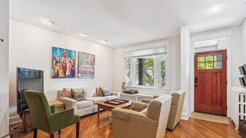 Smart TV, books, video library, printers