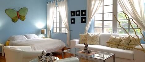 Iron/ironing board, travel crib, free WiFi, bed sheets