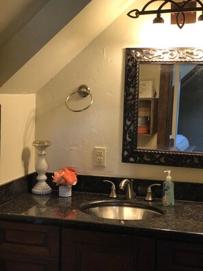 Hair dryer, towels