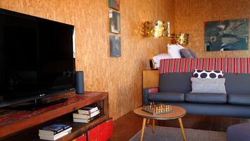 TV, books, stereo