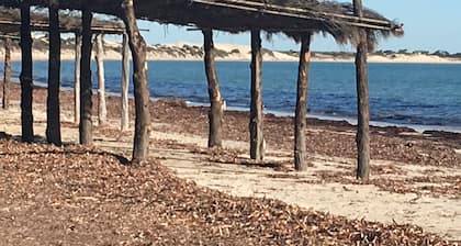 Luxury villas overlooking Perlubie Beach on the Eyre Peninsula.