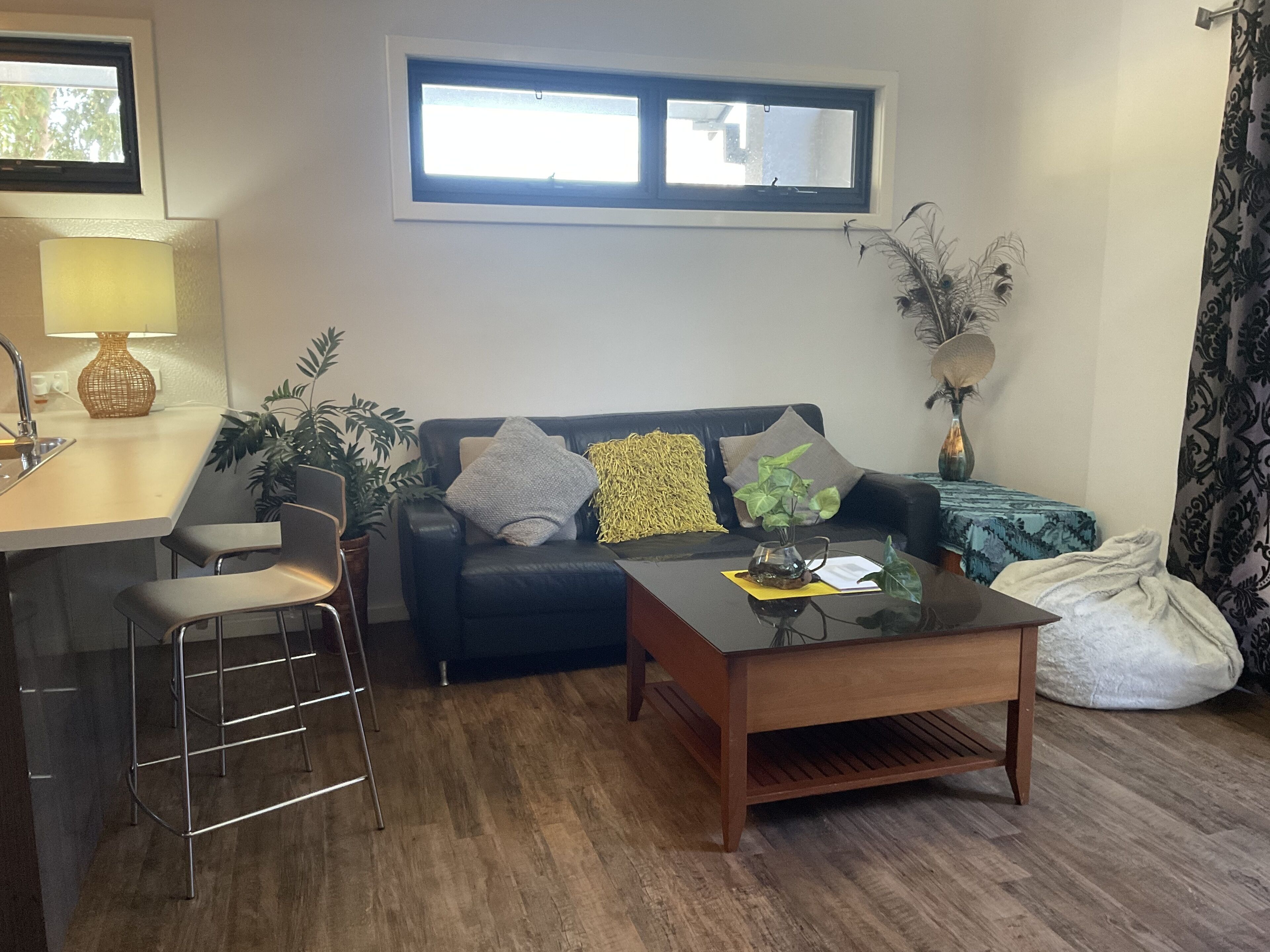 TV, DVD player, books