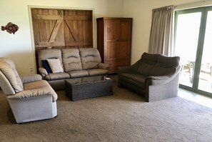 Smart TV, DVD player, books