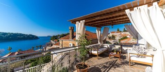 Dubrovnik-Cavtat Authentic  stone Villa with Indoor pool and sunset terrace