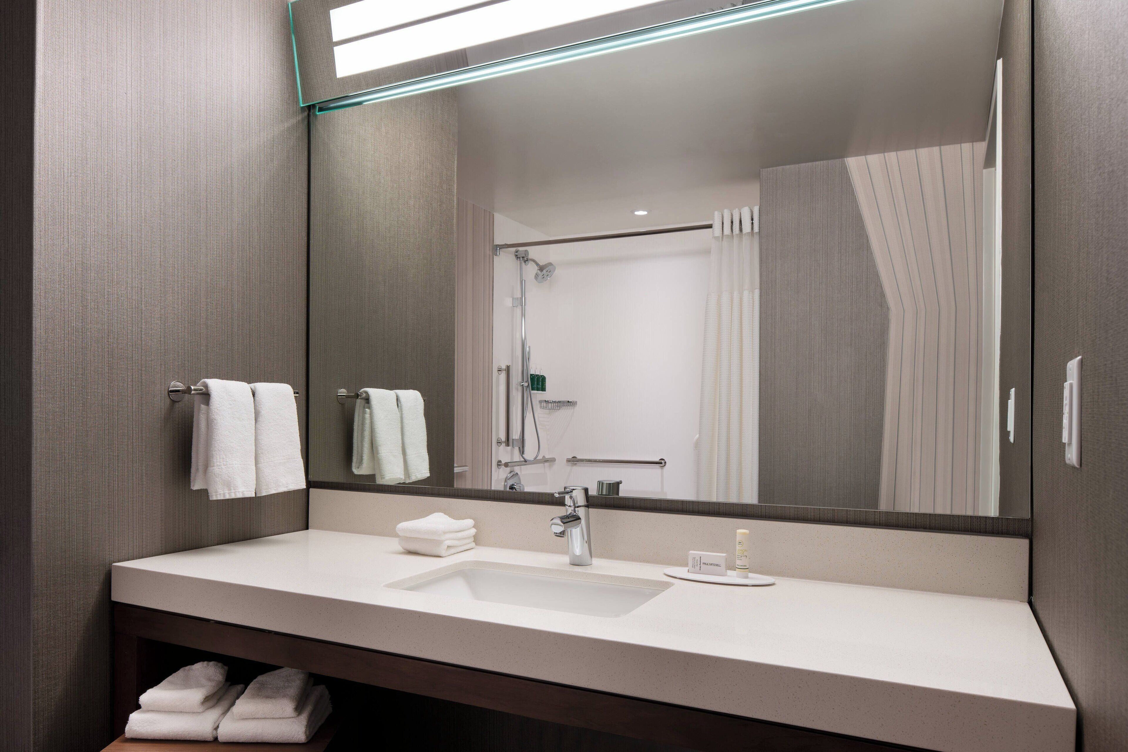 free toiletries, hair dryer, towels, soap