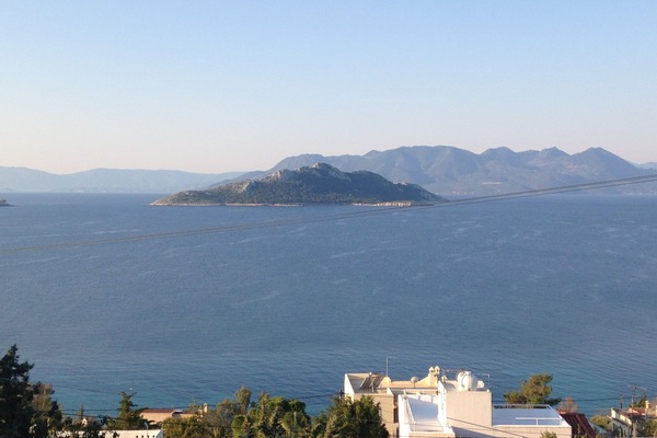 Balcony View of Moni an Island inhabited wild goats & birds.
