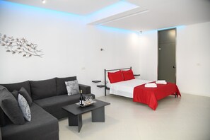 1 sovrum, skrivbord, strykjärn/strykbräda och gratis wi-fi