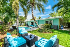 Una piscina riscaldata