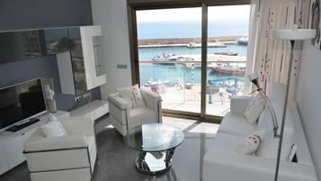 TV, DVD player, books