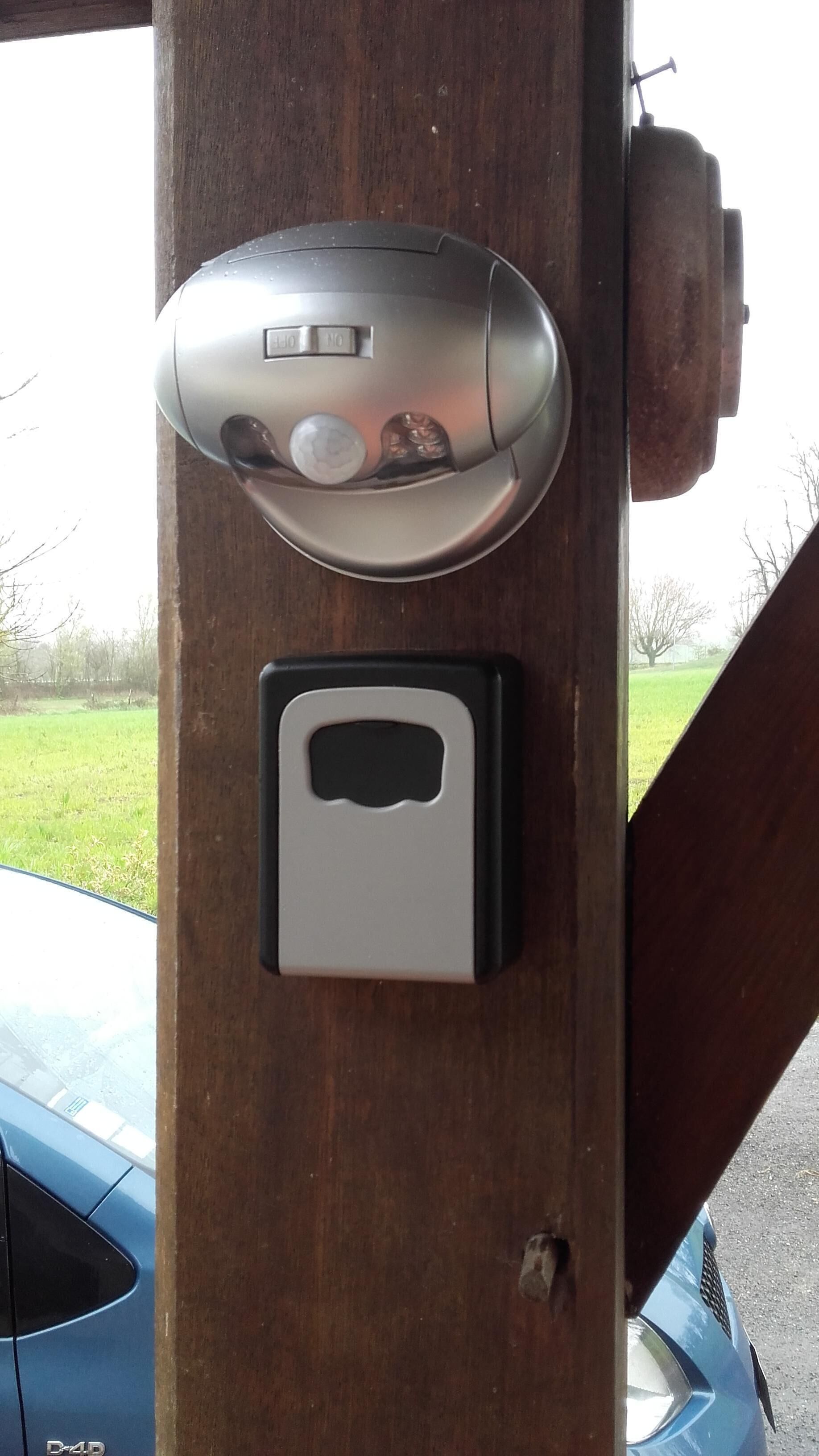 A door with a keyhole and a lock mechanism.