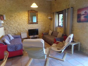 Televisión, reproductor de DVD, tenis de mesa y libros 