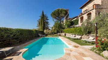 A heated pool
