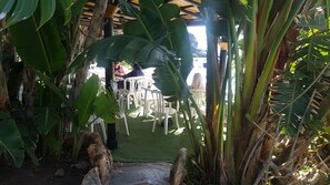 Outdoor dining - Torrequebrada, beautiful apartment with 50 meters of private terrace. Wifi (Benalmádena)