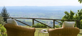 Panorama-Belvedere-Haus in der Nähe des Zentrums von Cortona