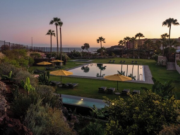 A heated pool