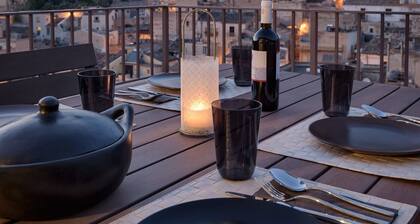 Platone, Luxury apartment with terrace and panoramic view in Scicli