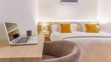 1 slaapkamer, een bureau, een strijkplank/strijkijzer, gratis wifi