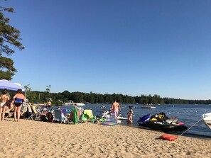 Sun loungers, beach towels